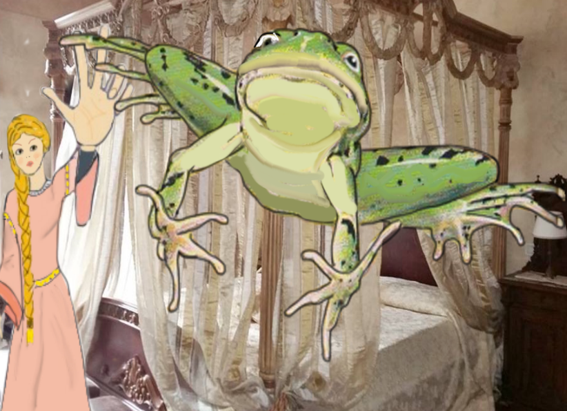 Froschkönig_an_die_Wand